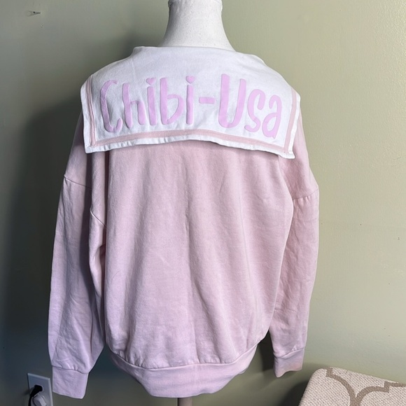 Sailor Moon Chibi-Usa Schoolgirl Collar Girls Sweatshirt - Picture 6 of 14